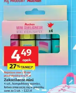 Auchan Zakreślacze mini oferta