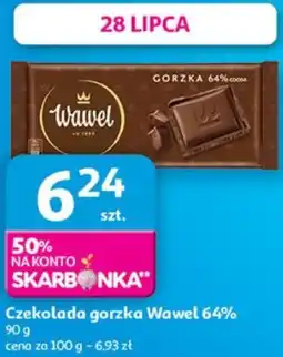 Auchan Czekolada gorzka Wawel 64% oferta