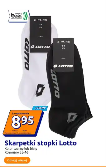 Action Skarpetki stopki Lotto oferta
