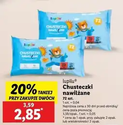 Lidl Chusteczki nawilżane Lupilu oferta