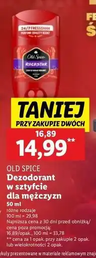 Lidl Dezodorant Old Spice Rockstar oferta