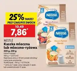 Lidl Kaszka mleczno-ryżowa truskawka-jagoda Nestle oferta