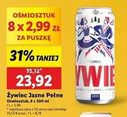 Lidl Piwo Żywiec Jasne Pełne oferta