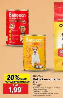 Lidl Karma dla psa z drobiem Bellosan oferta