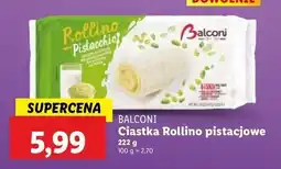 Lidl Ciastka rollino pistacja Balconi oferta