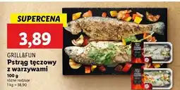 Lidl Pstrąg tęczowy patroszony z warzywami i kolendrą Grill And Fun oferta