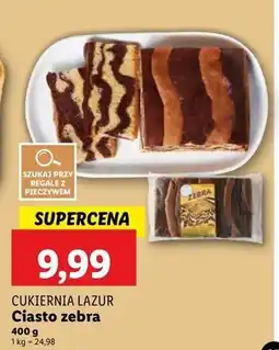 Lidl Ciasto zebra Cukiernia Lazur oferta