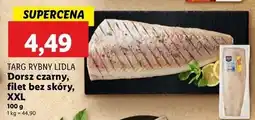 Lidl Dorsz czarny filet bez skóry Targ Rybny Lidla oferta