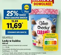 Lidl Lody w stylu amerykańskim crunchy almond Gelatelli oferta