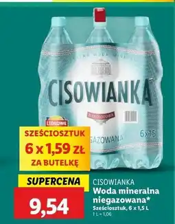 Lidl Woda niegazowana Cisowianka oferta