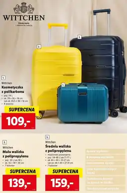 Lidl Walizka z polipropylenu 65 x 44 23/27 cm Wittchen oferta