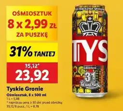 Lidl Piwo Tyskie Gronie oferta