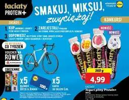 Lidl Jogurt proteinowy jagoda ze śmietanką Łaciaty oferta