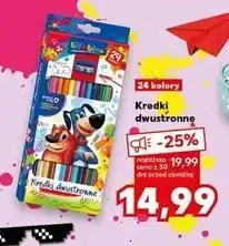 Kaufland Kredki dwustronne 24 kolory Moje Bambino oferta