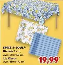 Kaufland Obrus 130 x 170 cm Spice&Soul oferta