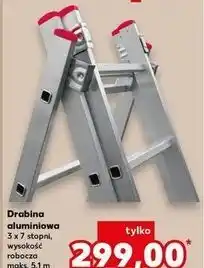 Kaufland Drabina aluminiowa 3 x 7 oferta