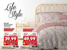Kaufland Komplet pościeli z mikrofibry 220 x 200 cm + 2 70 80 Nafnaf oferta
