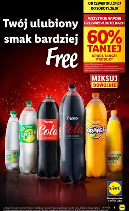 Lidl Napój gazowany lemon Freeway oferta