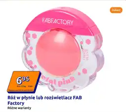 Action Róż w płynie lub rozświetlacz FAB Factory oferta