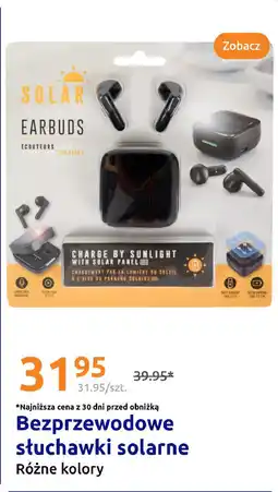 Action Bezprzewodowe słuchawki solarne oferta