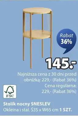 JYSK Stolik nocny oferta