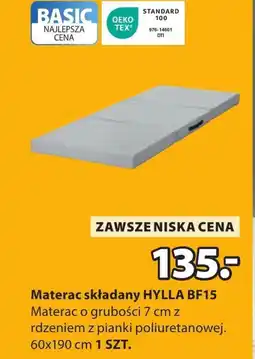 JYSK Materac TEX oferta