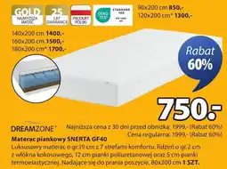 JYSK Materac Dreamzone oferta