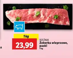 Lidl Żeberka wieprzowe Rzeźnik oferta