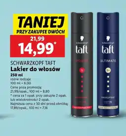 Lidl Lakier do włosów Taft oferta