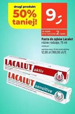 Dealz Pasta do zębów Lacalut Sensitive oferta