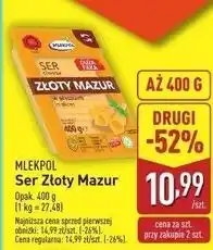 ALDI Ser złoty mazur - plastry Mlekpol oferta