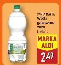 ALDI Woda zero z nutą limonki i mięty Santa Marta oferta