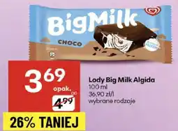 Delikatesy Centrum Lody Big Milk Algida oferta