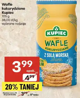 Delikatesy Centrum Wafle kukurydziane Kupiec z solą morską oferta