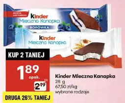 Delikatesy Centrum Wafelek Kinder Mleczna Kanapka oferta