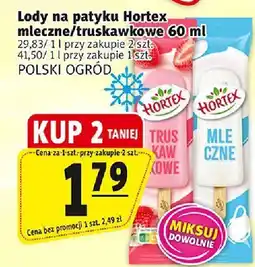 Prim Market Lody Hortex mleczne/truskawkowe Polski Ogród oferta