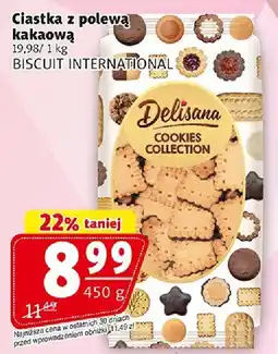 Prim Market Ciastka Delisana z polewą kakaową BISCUIT INTERNATIONAL oferta
