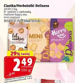 Prim Market Mini herbatniki Delisana z czekoladą mleczną BISCUIT INTERNATIONAL oferta