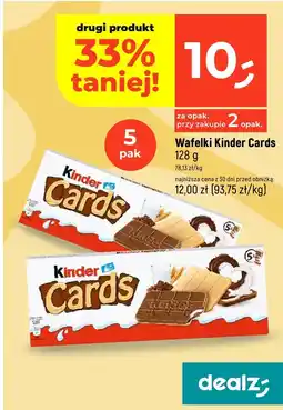 Dealz Wafelki Kinder Cards oferta