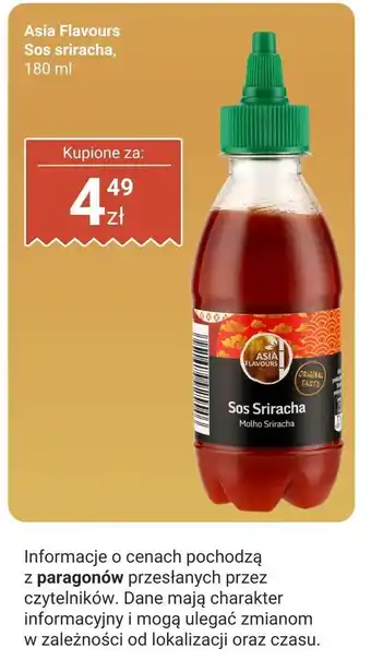 Biedronka Sos sriracha Asia Flavours oferta