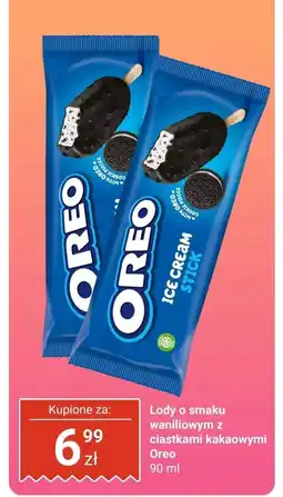 Biedronka Lody Oreo o smaku waniliowym z ciastkami kakaowymi oferta
