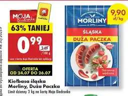 Biedronka Kiełbasa śląska Morliny Duża Paczka oferta
