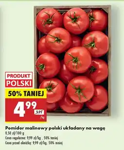 Biedronka Pomidor malinowy polski układany na wagę Biedronka oferta