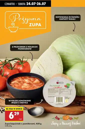 Biedronka Zupa kapuśniak z pomidorami Biedronka oferta