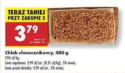 Biedronka Chleb słonecznikowy, 480 g Biedronka oferta
