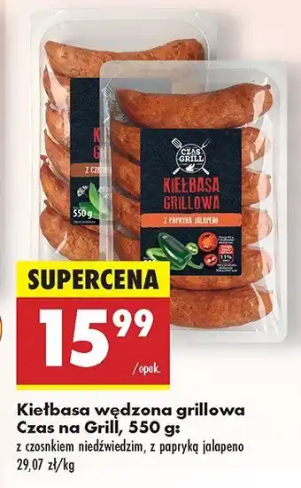 Biedronka Kiełbasa wędzona grillowa Czas na Grill oferta