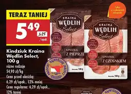 Biedronka Kindziuk z pierza/z czosnkiem Kraina Wędlin Select oferta