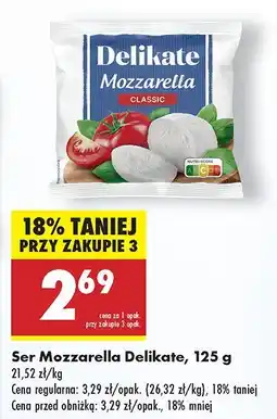 Biedronka Ser Mozzarella Delikate oferta
