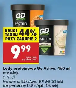 Biedronka Lody proteinowe Go Active oferta
