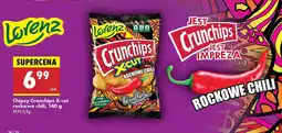 Biedronka Chipsy Crunchips X-cut rockowe chili Lorenz oferta